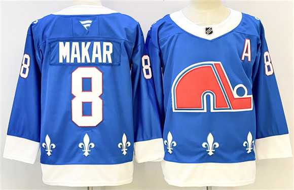 Men's Colorado Avalanche #8 Cale Makar Blue 2025-26 With A Patch Alternate Stitched Jersey,We sell and wholesale Men's Colorado Avalanche #8 Cale Makar Blue 2025-26 With A Patch Alternate Stitched Jersey on line form chian!