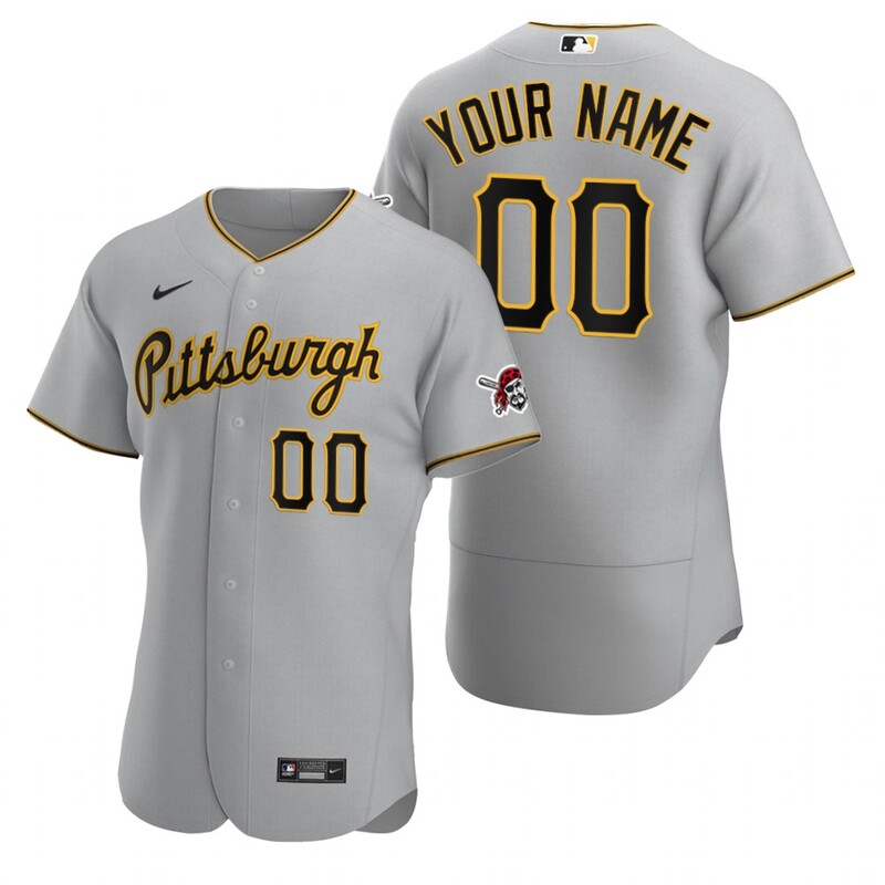 Men's Pittsburgh Pirates Custom Nike Gray Stitched MLB Flex Base 2020 Road Jersey,We sell and wholesale Men's Pittsburgh Pirates Custom Nike Gray Stitched MLB Flex Base 2020 Road Jersey on line form chian!
