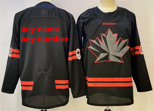 Men's Canada Hockey Custom Black 2026 Stitched Hockey Jersey,We sell and wholesale Men's Canada Hockey Custom Black 2026 Stitched Hockey Jersey on line form chian!