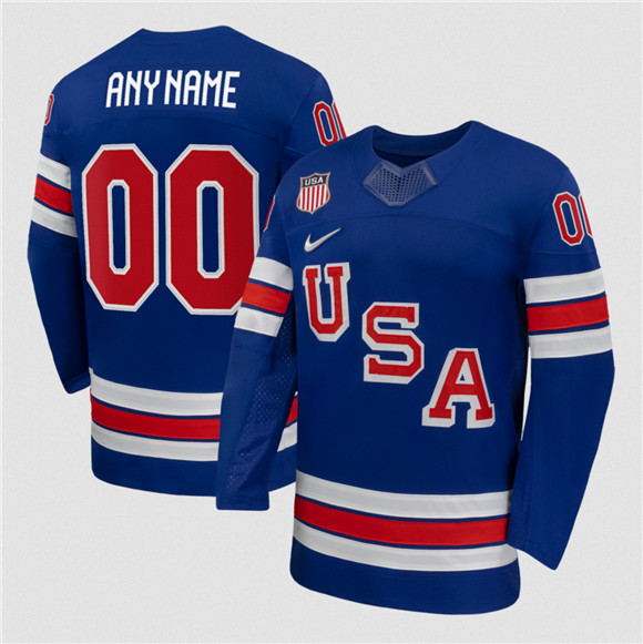 Men's USA Active Player Custom Blue 2026 Stitched Jersey,We sell and wholesale Men's USA Active Player Custom Blue 2026 Stitched Jersey on line form chian!