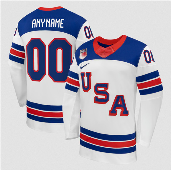 Men's USA Active Player Custom White 2026 Stitched Jersey,We sell and wholesale Men's USA Active Player Custom White 2026 Stitched Jersey on line form chian!