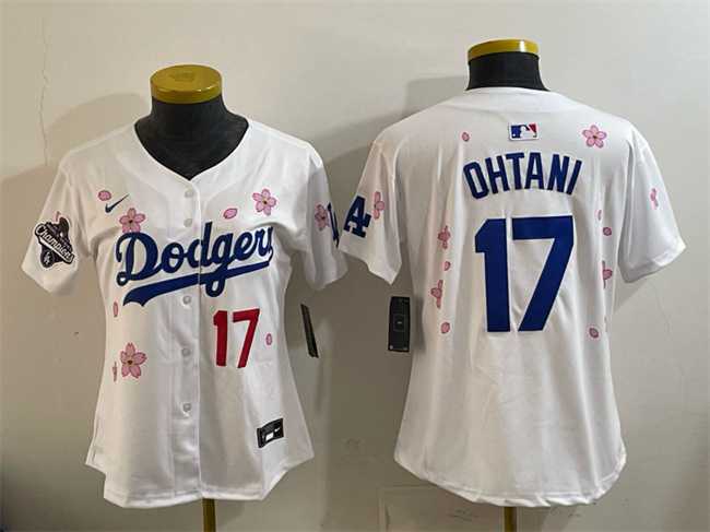 Women's Los Angeles Dodgers #17 Shohei Ohtani White 2025 World Series Champions Patch Tokyo Series Limited Stitched Jersey Dzhi,We sell and wholesale Women's Los Angeles Dodgers #17 Shohei Ohtani White 2025 World Series Champions Patch Tokyo Series Limited Stitched Jersey Dzhi on line form chian!
