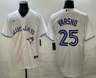 Men's Toronto Blue Jays #25 Daulton Varsho White Cool Base Jersey,We sell and wholesale Men's Toronto Blue Jays #25 Daulton Varsho White Cool Base Jersey on line form chian!