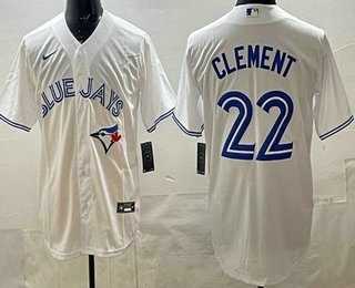 Men's Toronto Blue Jays #22 Ernie Clement White Cool Base Jersey,We sell and wholesale Men's Toronto Blue Jays #22 Ernie Clement White Cool Base Jersey on line form chian!
