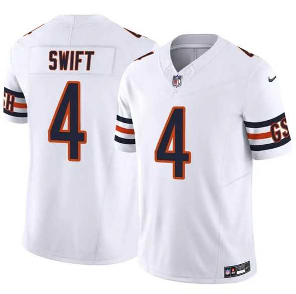 Men's Chicago Bears #4 D'Andre Swift White 2025 F.U.S.E. Vapor Untouchable Limited Stitched Jersey Dzhi,We sell and wholesale Men's Chicago Bears #4 D'Andre Swift White 2025 F.U.S.E. Vapor Untouchable Limited Stitched Jersey Dzhi on line form chian!