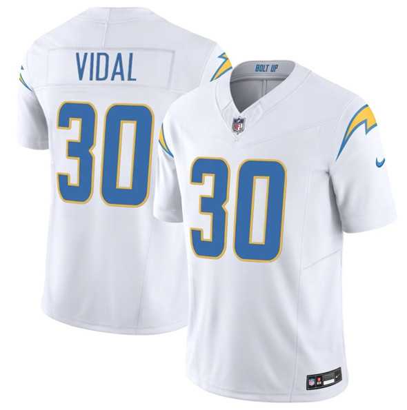 Men's Los Angeles Chargers #30 Kimani Vidal White 2025 F.U.S.E. Vapor Limited Stitched Jersey Dzhi,We sell and wholesale Men's Los Angeles Chargers #30 Kimani Vidal White 2025 F.U.S.E. Vapor Limited Stitched Jersey Dzhi on line form chian!