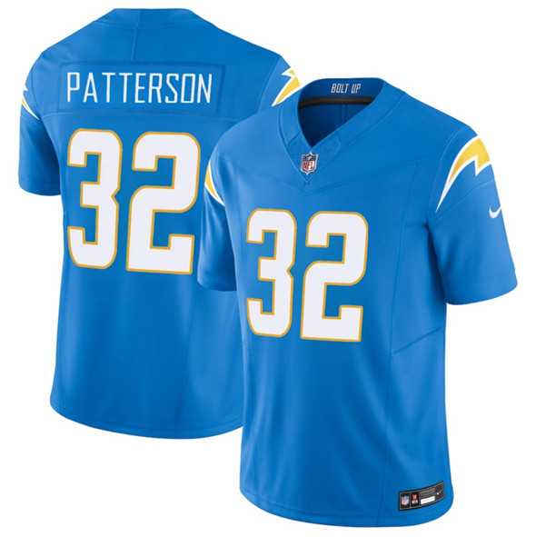 Men's Los Angeles Chargers #32 Jaret Patterson Blue 2025 F.U.S.E. Vapor Limited Stitched Jersey Dzhi,We sell and wholesale Men's Los Angeles Chargers #32 Jaret Patterson Blue 2025 F.U.S.E. Vapor Limited Stitched Jersey Dzhi on line form chian!