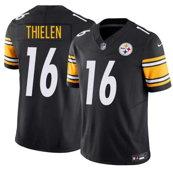 Men's Pittsburgh Steelers #16 Adam Thielen Black 2025 F.U.S.E. Vapor Limited Stitched Jersey Dzhi,We sell and wholesale Men's Pittsburgh Steelers #16 Adam Thielen Black 2025 F.U.S.E. Vapor Limited Stitched Jersey Dzhi on line form chian!