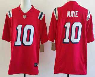 Men's New England patriots #10 Drake Maye Limited Red Fashion FUSE Vapor Jersey,We sell and wholesale Men's New England patriots #10 Drake Maye Limited Red Fashion FUSE Vapor Jersey on line form chian!