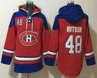 Men's Montreal Canadiens #48 Lane Hutson Red Ageless Must Have Lace Up Pullover Hoodie,We sell and wholesale Men's Montreal Canadiens #48 Lane Hutson Red Ageless Must Have Lace Up Pullover Hoodie on line form chian!