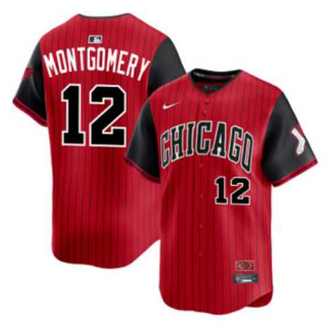 Men's Chicago White Sox #12 Colson Montgomery Red Black 2025 City Connect Limited Stitched Jersey Dzhi,We sell and wholesale Men's Chicago White Sox #12 Colson Montgomery Red Black 2025 City Connect Limited Stitched Jersey Dzhi on line form chian!
