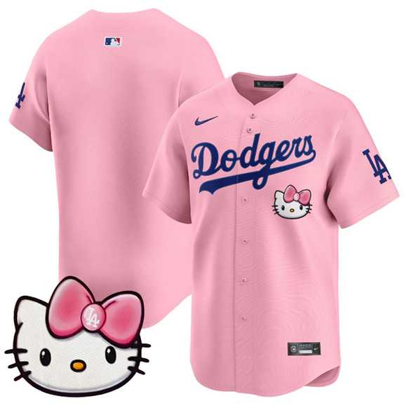 Men's Los Angeles Dodgers Blank Pink 2025 Hello Kitty Vapor Limited Stitched Jersey Dzhi,We sell and wholesale Men's Los Angeles Dodgers Blank Pink 2025 Hello Kitty Vapor Limited Stitched Jersey Dzhi on line form chian!