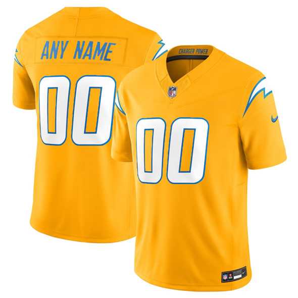 Men's Los Angeles Chargers Active Player Custom Gold 2025 F.U.S.E. Alternate Vapor Limited Football Stitched Jersey,We sell and wholesale Men's Los Angeles Chargers Active Player Custom Gold 2025 F.U.S.E. Alternate Vapor Limited Football Stitched Jersey on line form chian!