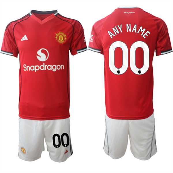 Men's Manchester United Custom 2025-26 Red Home Soccer Jersey Suit,We sell and wholesale Men's Manchester United Custom 2025-26 Red Home Soccer Jersey Suit on line form chian!