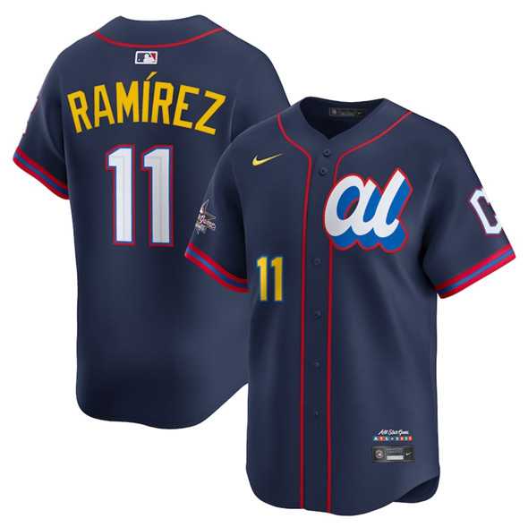 Men's American League #11 Jose Ramirez Navy 2025 All-Star Edition Limited Stitched Baseball Jersey,We sell and wholesale Men's American League #11 Jose Ramirez Navy 2025 All-Star Edition Limited Stitched Baseball Jersey on line form chian!