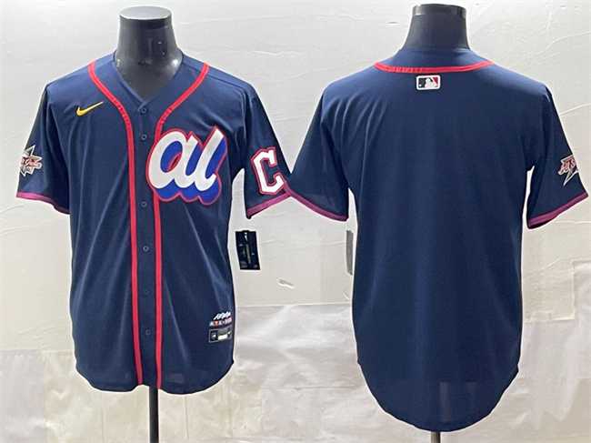 Men's American League Cleveland Guardians Blank Navy 2025 All-Star Edition Limited Stitched Baseball Jersey,We sell and wholesale Men's American League Cleveland Guardians Blank Navy 2025 All-Star Edition Limited Stitched Baseball Jersey on line form chian!