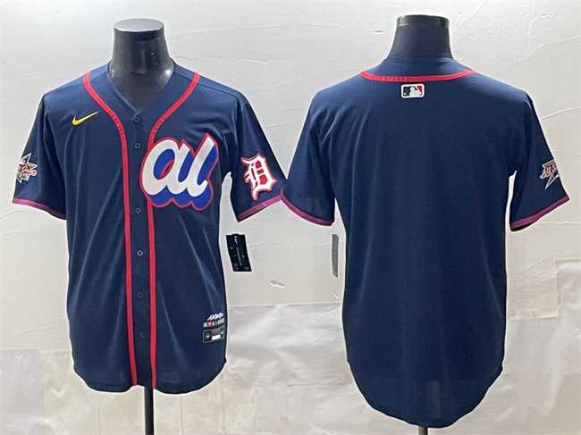 Men's American League Detroit Tigers Blank Navy 2025 All-Star Edition Limited Stitched Baseball Jersey,We sell and wholesale Men's American League Detroit Tigers Blank Navy 2025 All-Star Edition Limited Stitched Baseball Jersey on line form chian!