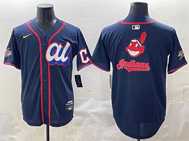 Men's American League Cleveland Guardians Team Big Logo Navy 2025 All-Star Edition Limited Stitched Baseball Jersey,We sell and wholesale Men's American League Cleveland Guardians Team Big Logo Navy 2025 All-Star Edition Limited Stitched Baseball Jersey on line form chian!