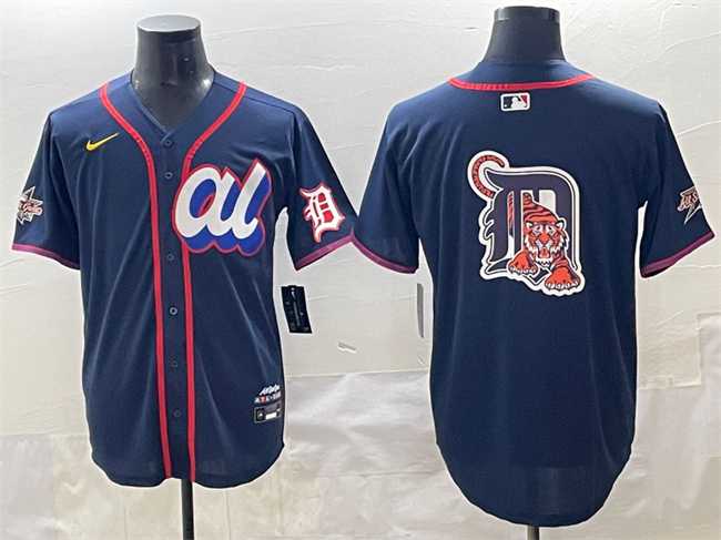 Men's American League Detroit Tigers Team Big Logo Navy 2025 All-Star Edition Limited Stitched Baseball Jersey,We sell and wholesale Men's American League Detroit Tigers Team Big Logo Navy 2025 All-Star Edition Limited Stitched Baseball Jersey on line form chian!