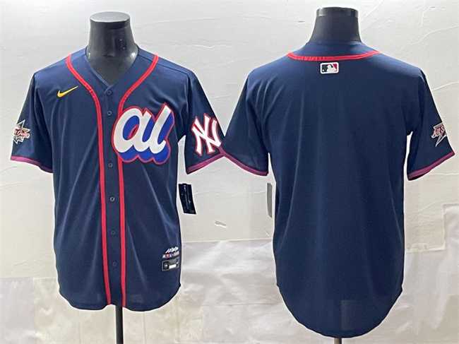 Men's American League New York Yankees Blank Navy 2025 All-Star Edition Limited Stitched Baseball Jersey,We sell and wholesale Men's American League New York Yankees Blank Navy 2025 All-Star Edition Limited Stitched Baseball Jersey on line form chian!