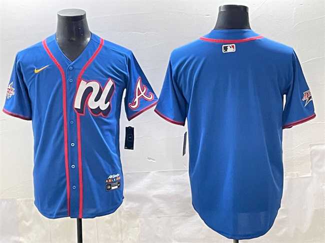 Men's National League Atlanta Braves Blank Blue 2025 All-Star Edition Limited Stitched Baseball Jersey,We sell and wholesale Men's National League Atlanta Braves Blank Blue 2025 All-Star Edition Limited Stitched Baseball Jersey on line form chian!