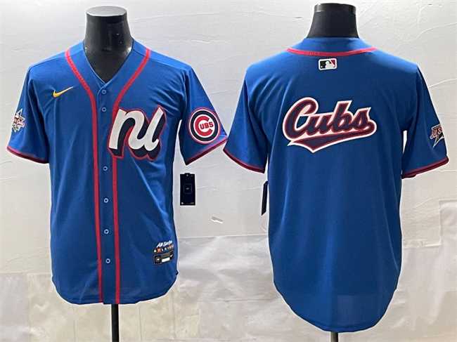 Men's National League Chicago Cubs Team Big Logo Blue 2025 All-Star Edition Limited Stitched Baseball Jersey,We sell and wholesale Men's National League Chicago Cubs Team Big Logo Blue 2025 All-Star Edition Limited Stitched Baseball Jersey on line form chian!