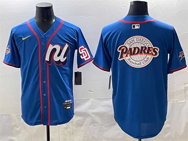 Men's National League San Diego Padres Team Big Logo Blue 2025 All-Star Edition Limited Stitched Baseball Jersey,We sell and wholesale Men's National League San Diego Padres Team Big Logo Blue 2025 All-Star Edition Limited Stitched Baseball Jersey on line form chian!