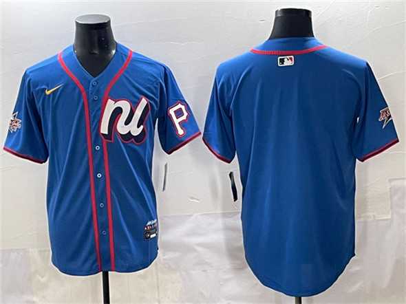Men's National League Pittsburgh Pirates Blank Blue 2025 All-Star Edition Limited Stitched Baseball Jersey,We sell and wholesale Men's National League Pittsburgh Pirates Blank Blue 2025 All-Star Edition Limited Stitched Baseball Jersey on line form chian!