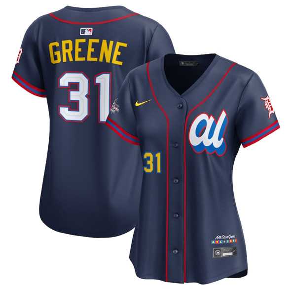 Women's American League #31 Riley Greene Navy 2025 All-Star Edition Limited Stitched Baseball Jersey(Run Small),We sell and wholesale Women's American League #31 Riley Greene Navy 2025 All-Star Edition Limited Stitched Baseball Jersey(Run Small) on line form chian!