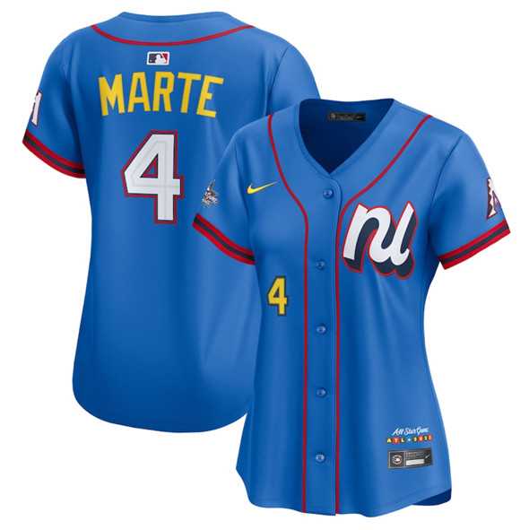 Women's National League #4 Ketel Marte Blue 2025 All-Star Edition Limited Stitched Baseball Jersey(Run Small),We sell and wholesale Women's National League #4 Ketel Marte Blue 2025 All-Star Edition Limited Stitched Baseball Jersey(Run Small) on line form chian!