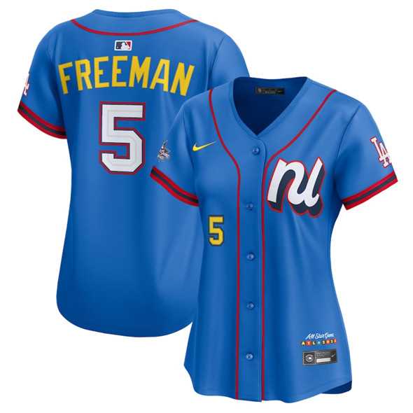 Women's National League #5 Freddie Freeman Blue 2025 All-Star Edition Limited Stitched Baseball Jersey(Run Small),We sell and wholesale Women's National League #5 Freddie Freeman Blue 2025 All-Star Edition Limited Stitched Baseball Jersey(Run Small) on line form chian!