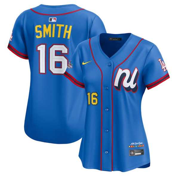 Women's National League #16 Will Smith Blue 2025 All-Star Edition Limited Stitched Baseball Jersey(Run Small),We sell and wholesale Women's National League #16 Will Smith Blue 2025 All-Star Edition Limited Stitched Baseball Jersey(Run Small) on line form chian!