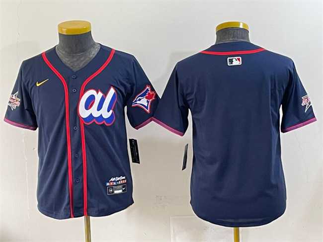 Women's American League Toronto Blue Jays Blank Navy 2025 All-Star Edition Limited Stitched Baseball Jersey(Run Small),We sell and wholesale Women's American League Toronto Blue Jays Blank Navy 2025 All-Star Edition Limited Stitched Baseball Jersey(Run Small) on line form chian!