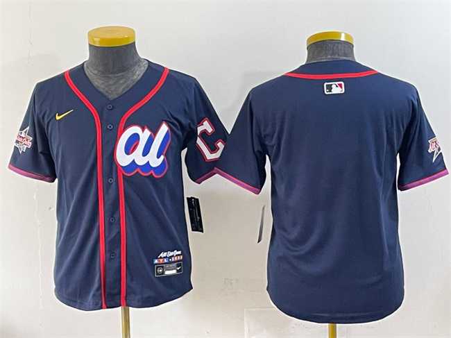 Women's American League Cleveland Guardians Blank Navy 2025 All-Star Edition Limited Stitched Baseball Jersey(Run Small),We sell and wholesale Women's American League Cleveland Guardians Blank Navy 2025 All-Star Edition Limited Stitched Baseball Jersey(Run Small) on line form chian!