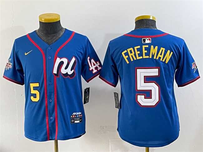Youth National League #5 Freddie Freeman Blue 2025 All-Star Edition Limited Stitched Baseball Jersey,We sell and wholesale Youth National League #5 Freddie Freeman Blue 2025 All-Star Edition Limited Stitched Baseball Jersey on line form chian!