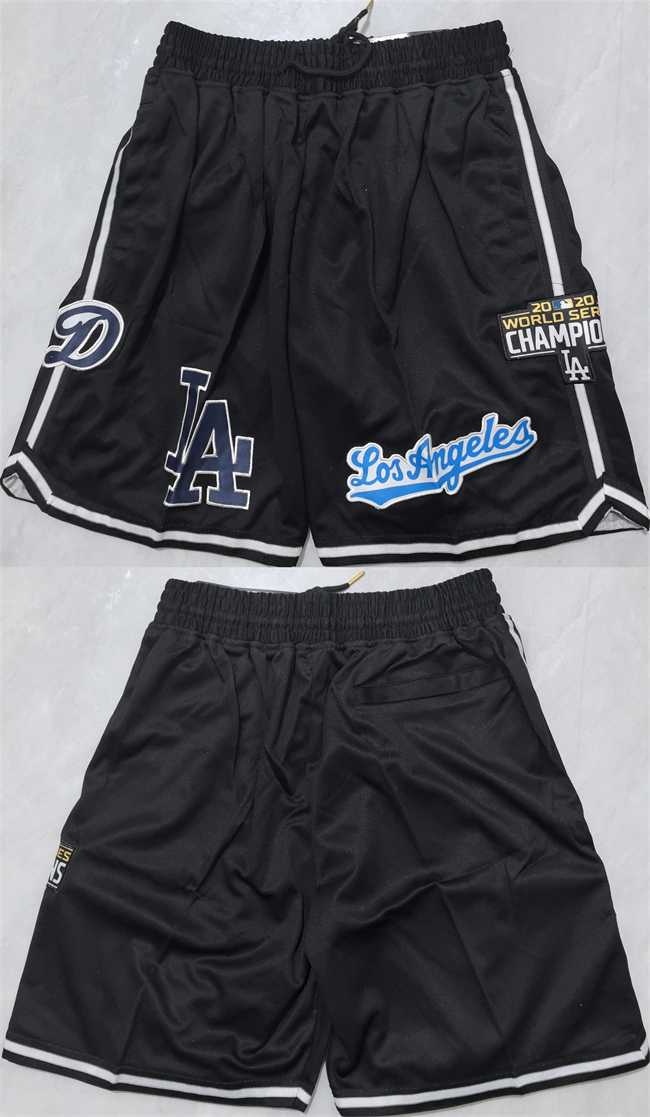 Men's Los Angeles Dodgers Black Shorts (Run Small),We sell and wholesale Men's Los Angeles Dodgers Black Shorts (Run Small) on line form chian!