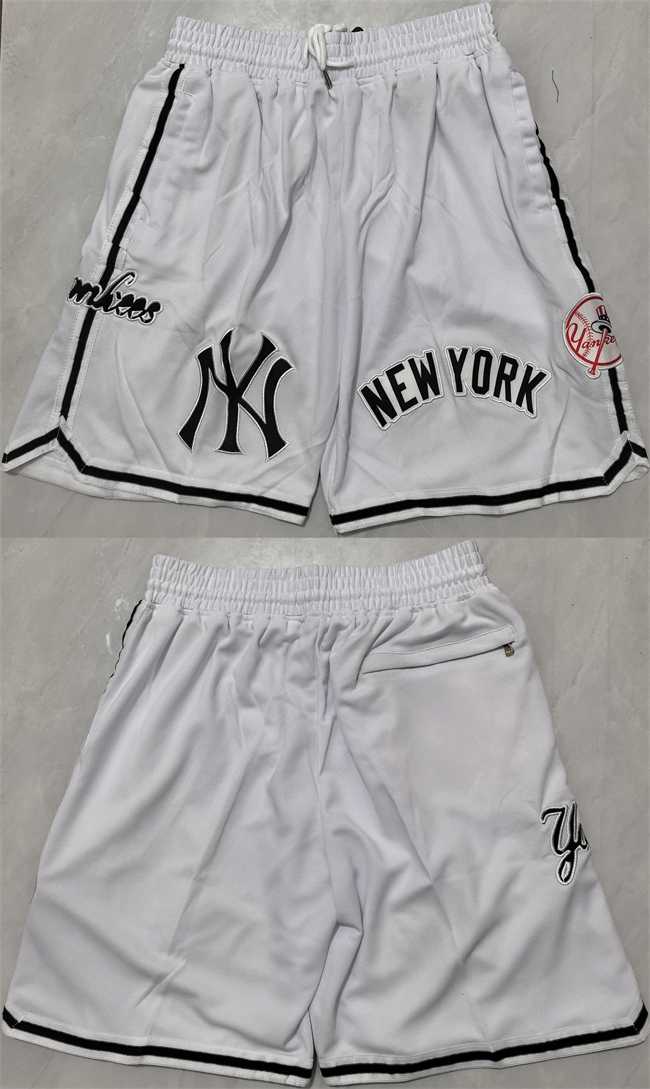 Men's New Yok Yankees White Shorts (Run Small),We sell and wholesale Men's New Yok Yankees White Shorts (Run Small) on line form chian!