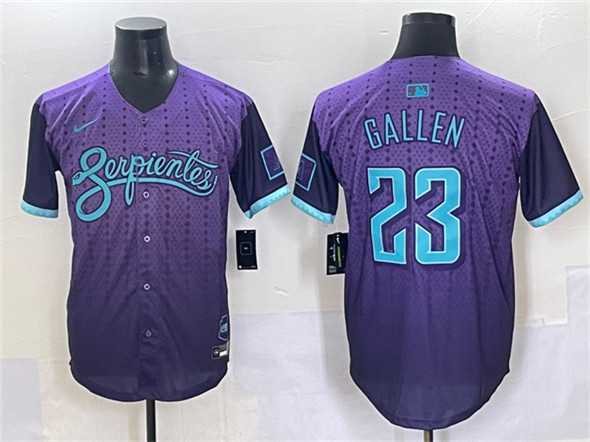 Men's Arizona Diamondbacks #23 Zac Gallen Purple 2025 City Connect Limited Stitched Baseball Jersey,We sell and wholesale Men's Arizona Diamondbacks #23 Zac Gallen Purple 2025 City Connect Limited Stitched Baseball Jersey on line form chian!