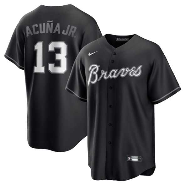 Men's Atlanta Braves #13 Ronald Acuna Jr. Black Lights Out Limited Stitched Baseball Jersey Dzhi,We sell and wholesale Men's Atlanta Braves #13 Ronald Acuna Jr. Black Lights Out Limited Stitched Baseball Jersey Dzhi on line form chian!