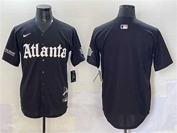 Men's Atlanta Braves Blank Black Gothic South x Outkast Edition Vapor Limited Stitched Baseball Jersey,We sell and wholesale Men's Atlanta Braves Blank Black Gothic South x Outkast Edition Vapor Limited Stitched Baseball Jersey on line form chian!