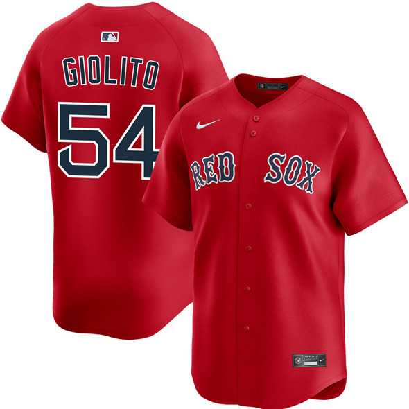 Men's Boston Red Sox #54 Lucas Giolito Red 2025 Alternate Limited Stitched Baseball Jersey Dzhi,We sell and wholesale Men's Boston Red Sox #54 Lucas Giolito Red 2025 Alternate Limited Stitched Baseball Jersey Dzhi on line form chian!