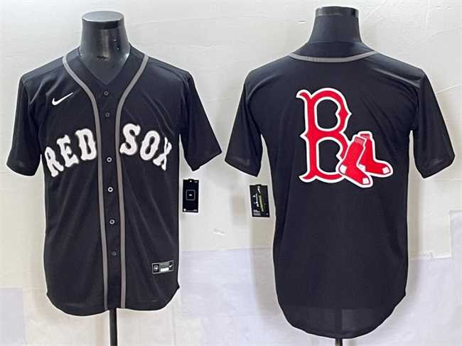 Men's Boston Red Sox Team Big Logo Black Lights Out Limited Stitched Baseball Jersey,We sell and wholesale Men's Boston Red Sox Team Big Logo Black Lights Out Limited Stitched Baseball Jersey on line form chian!