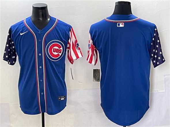 Men's Chicago Cubs Blank Royal 2025 Independence Day Vapor Premier Limited Stitched Baseball Jersey,We sell and wholesale Men's Chicago Cubs Blank Royal 2025 Independence Day Vapor Premier Limited Stitched Baseball Jersey on line form chian!