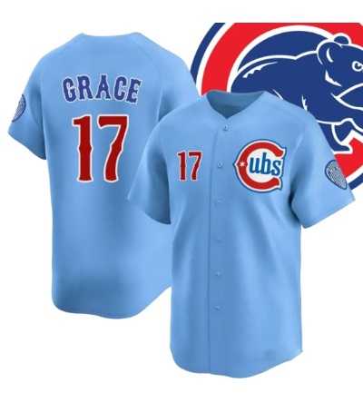 Men's Chicago Cubs #17 Mark Grace Blue 2024-25 2nd Alternate Limited Stitched Baseball Jersey Dzhi,We sell and wholesale Men's Chicago Cubs #17 Mark Grace Blue 2024-25 2nd Alternate Limited Stitched Baseball Jersey Dzhi on line form chian!