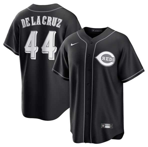 Men's Cincinnati Reds #44 Elly De La Cruz Black Lights Out Limited Stitched Baseball Jersey Dzhi,We sell and wholesale Men's Cincinnati Reds #44 Elly De La Cruz Black Lights Out Limited Stitched Baseball Jersey Dzhi on line form chian!
