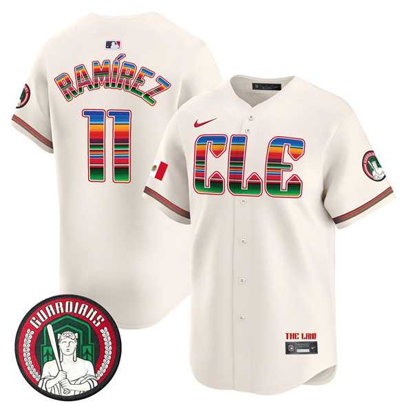 Men's Cleveland Guardians #11 Jose Ramirez Cream Mexico Vapor Premier Limited Stitched Baseball Jersey Dzhi,We sell and wholesale Men's Cleveland Guardians #11 Jose Ramirez Cream Mexico Vapor Premier Limited Stitched Baseball Jersey Dzhi on line form chian!