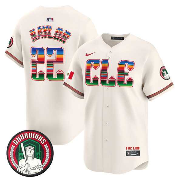 Men's Cleveland Guardians #22 Josh Naylor Cream Mexico Vapor Premier Limited Stitched Baseball Jersey Dzhi,We sell and wholesale Men's Cleveland Guardians #22 Josh Naylor Cream Mexico Vapor Premier Limited Stitched Baseball Jersey Dzhi on line form chian!