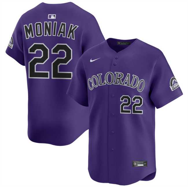 Men's Colorado Rockies #22 Mickey Moniak Purple Limited Stitched Baseball Jersey Dzhi,We sell and wholesale Men's Colorado Rockies #22 Mickey Moniak Purple Limited Stitched Baseball Jersey Dzhi on line form chian!