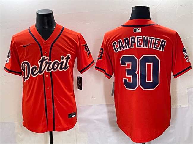 Men's Detroit Tigers #30 Kerry Carpenter Orange With Patch Vapor Premier Limited Stitched Baseball Jersey,We sell and wholesale Men's Detroit Tigers #30 Kerry Carpenter Orange With Patch Vapor Premier Limited Stitched Baseball Jersey on line form chian!