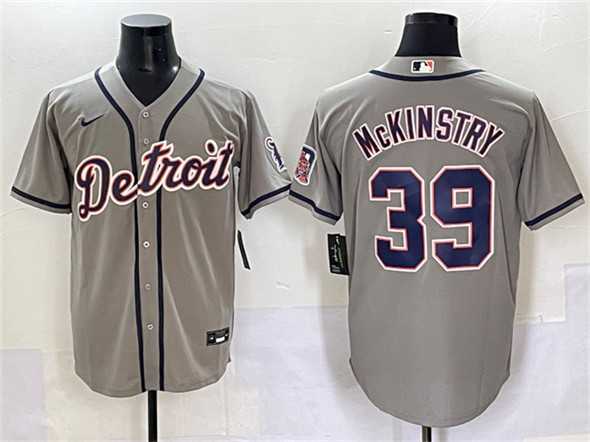 Men's Detroit Tigers #39 Zach McKinstry Gray Cool Base Stitched Baseball Jersey,We sell and wholesale Men's Detroit Tigers #39 Zach McKinstry Gray Cool Base Stitched Baseball Jersey on line form chian!